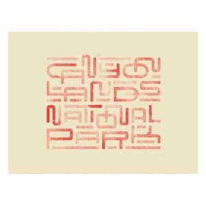 Canyonlands National Park Artist Series Postcard by Type Hike